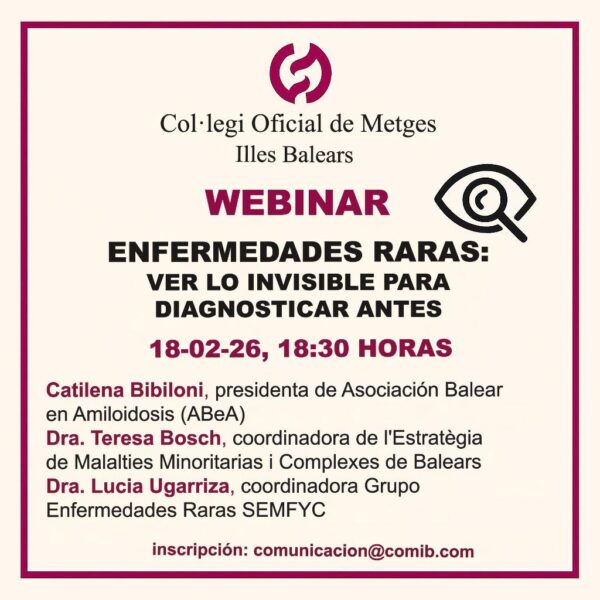 WEBINAR ENFERMEDADES RARAS BALEARES